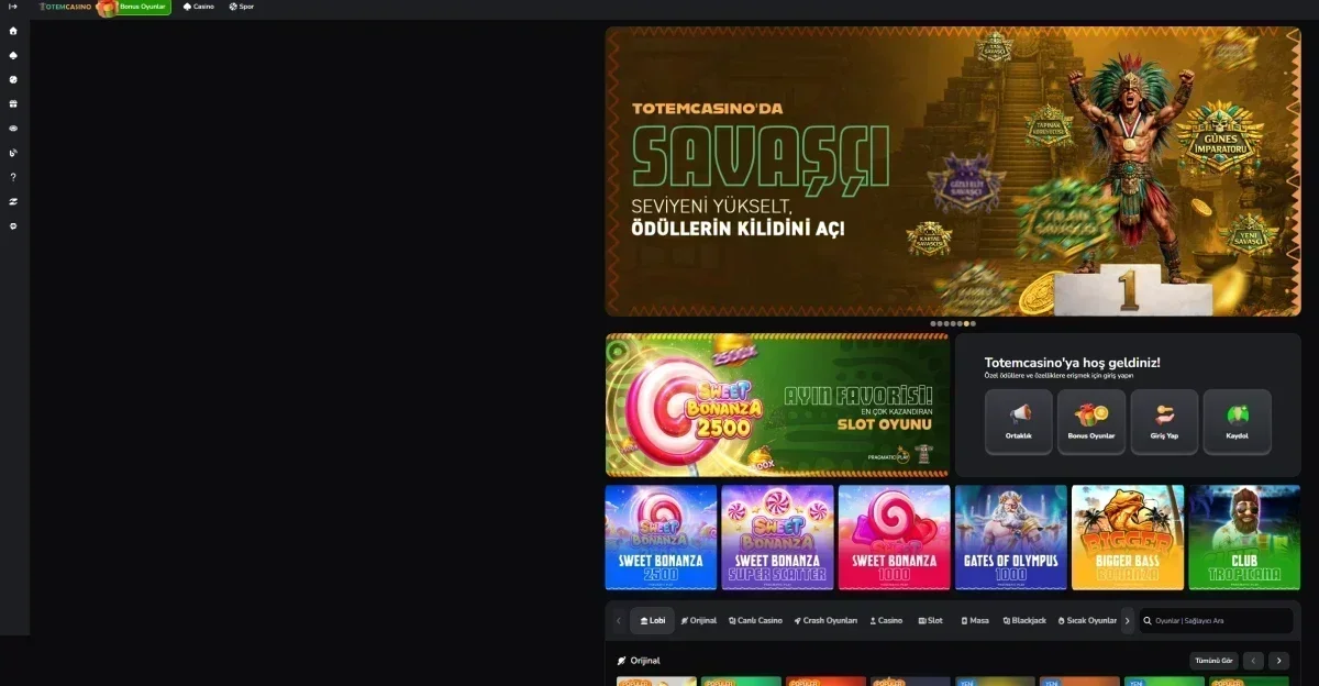 Totem Casino ekran görüntüsü